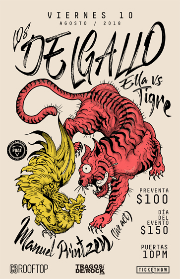 Tragos de Rock Presenta: Los Delgallo, Ella Vs Tigre & Manuel Printzen