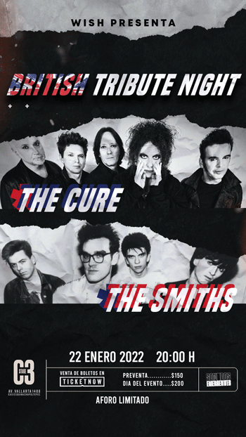 WISH PRESENTA: TRIBUTO A THE CURE & THE SMITHS